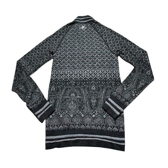 ATHLETA Diamond Peak Half Zip Wool Blend Long Sleeve Shirt Size Medium - Picture 3 of 8